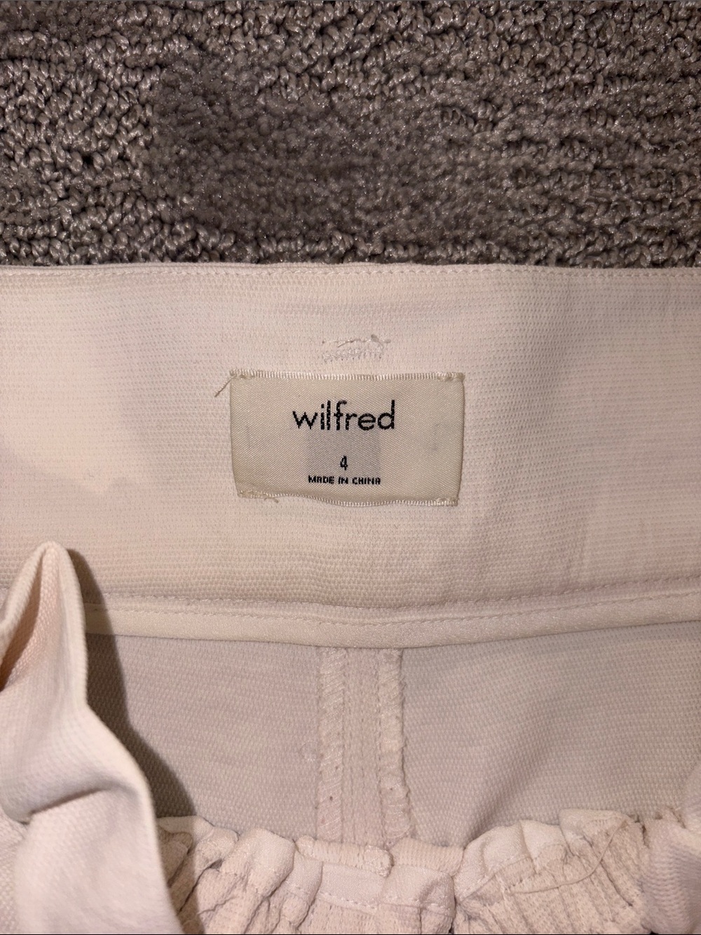 Wilfred Cream Paperbag High-Waist Tie Shorts - Picture 2 of 3